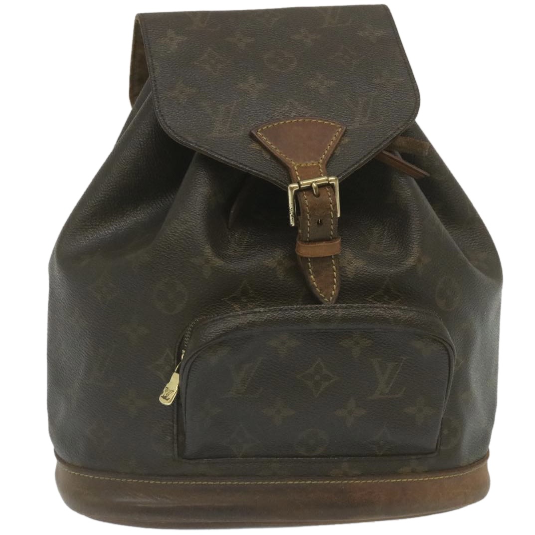Louis Vuitton Monogram Montsouris Mm Backpack M51136 Lv Auth Ds432